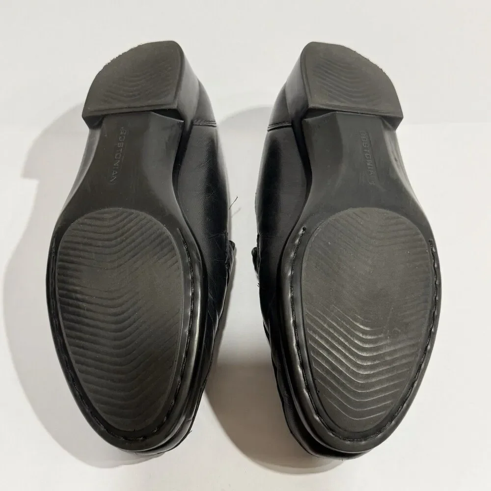 Bostonian Men's Prescott Slip-on Black Leather Loafers size 10 D